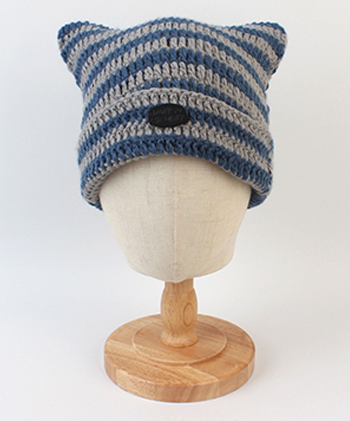 유니버셜 케미스트리(UNIVERSAL CHEMISTRY) Cat Bold Stripe Blue Beanie 고양이비니