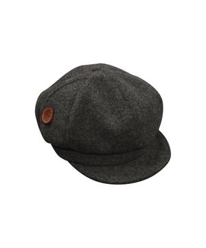 SIDE BUTTON HAT GREY
