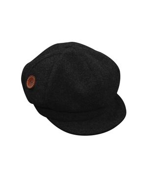 SIDE BUTTON HAT BLACK
