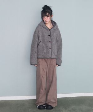 DUFFLE HOOD SHORT JK CHARCOAL