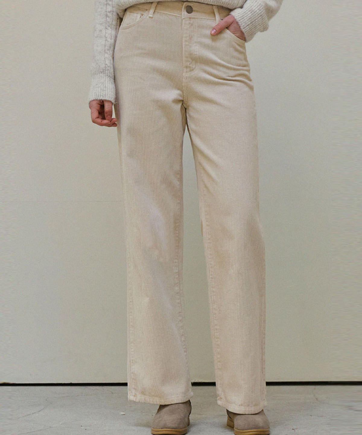 슬로우롤리(SLOWLOLLI) Soft corduroy pants_3 Colors