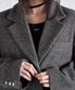 OVERSIZED FIT PENDANT SINGLE WOOL JACKET, CHARCOAL