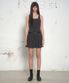 우먼즈 코튼 플레어 미니 드레스 [다크 그레이]