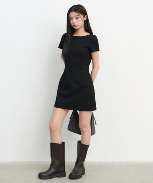 우먼즈 포멀 미니 드레스 [블랙]