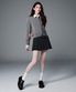 [한소희 PICK] 우먼즈 로 라이즈 버클 플리츠 미니 스커트 [그레이]
