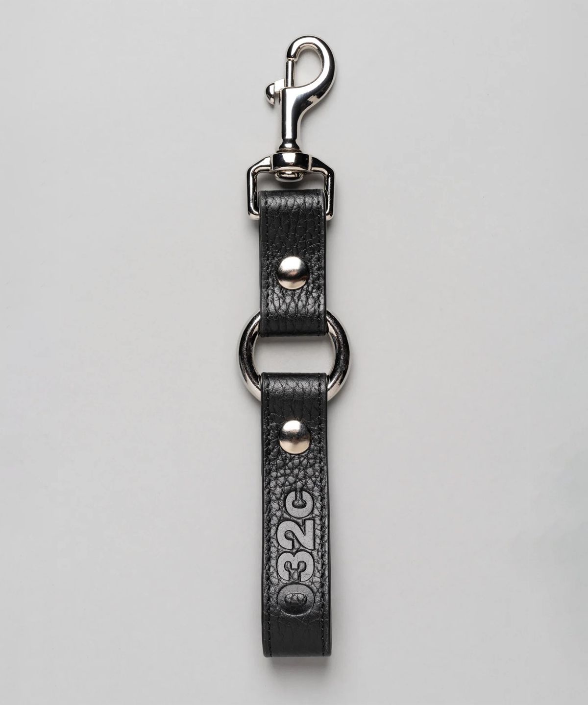 032씨(032C) (U) 25FW 레더 키체인 블랙 LEATHER KEYCHAIN BLACK