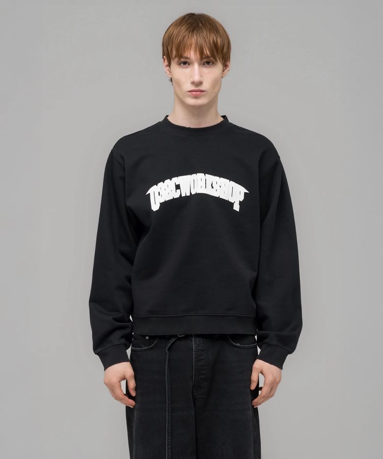 (U) 원 달러 빌 크루넥 워시드 블랙 ONE DOLLAR BILL CREWNECK WASHED BLACK