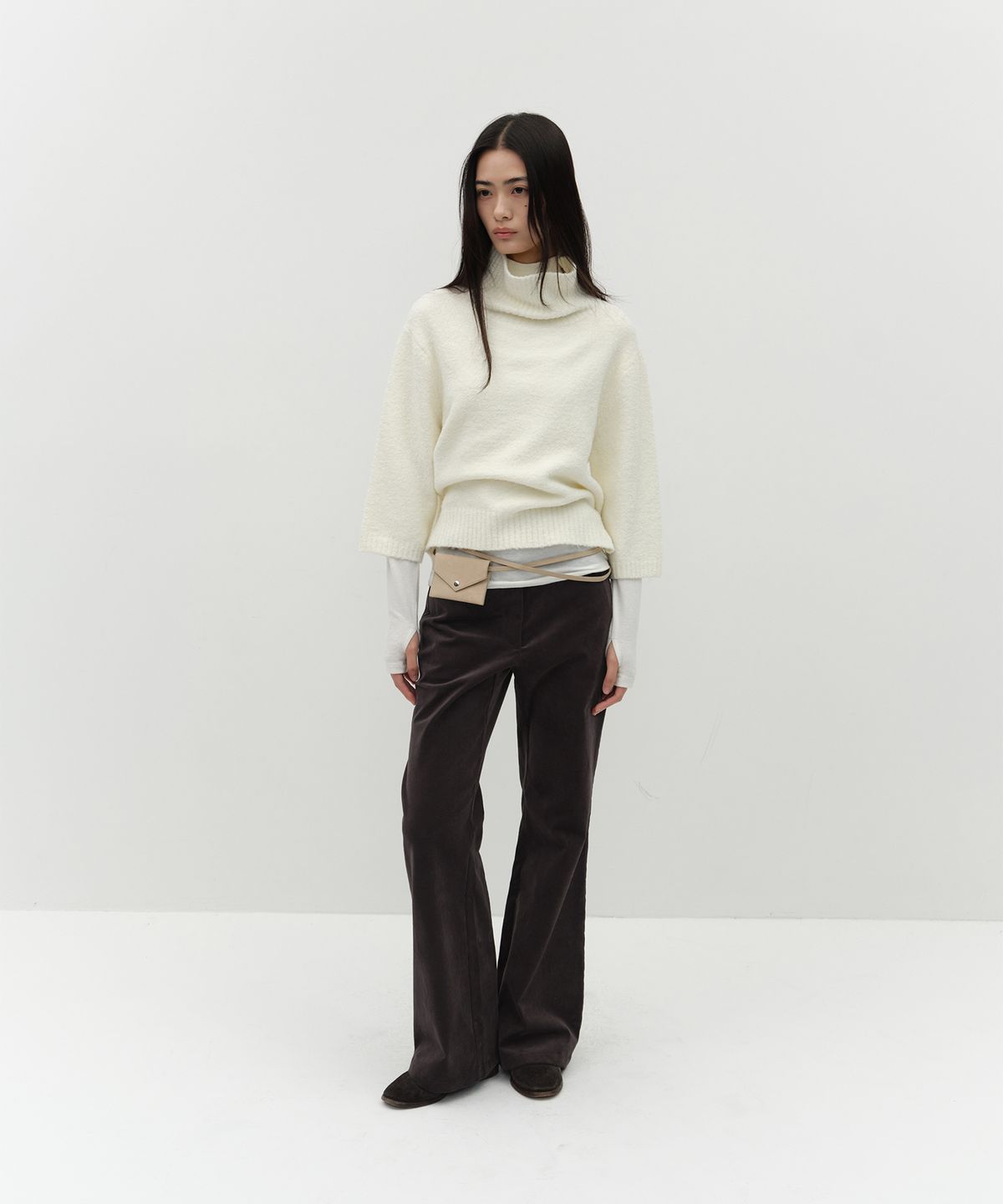 로우타이드(LOW TIDE) CORDUROY BOOTCUT PANTS [BROWN]