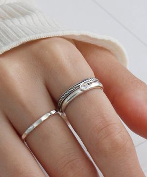 925실버 레이어드 은 실반지