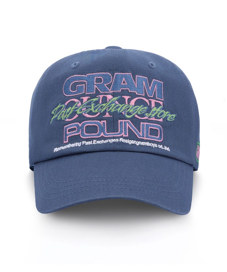 TYPO OVERLAPPED 6-PANEL CAP Washed Navy