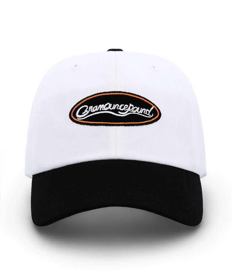 Shop Oval Two Tone 6-Panel Cap White & Black