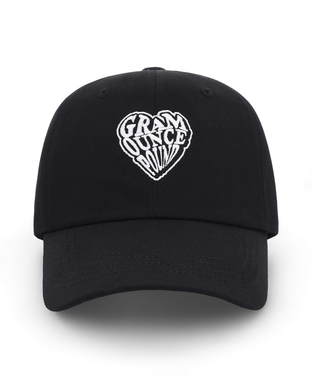 그램 아운스 파운드(GRAM OUNCE POUND) Melted Heart 6-Panel Cap Black