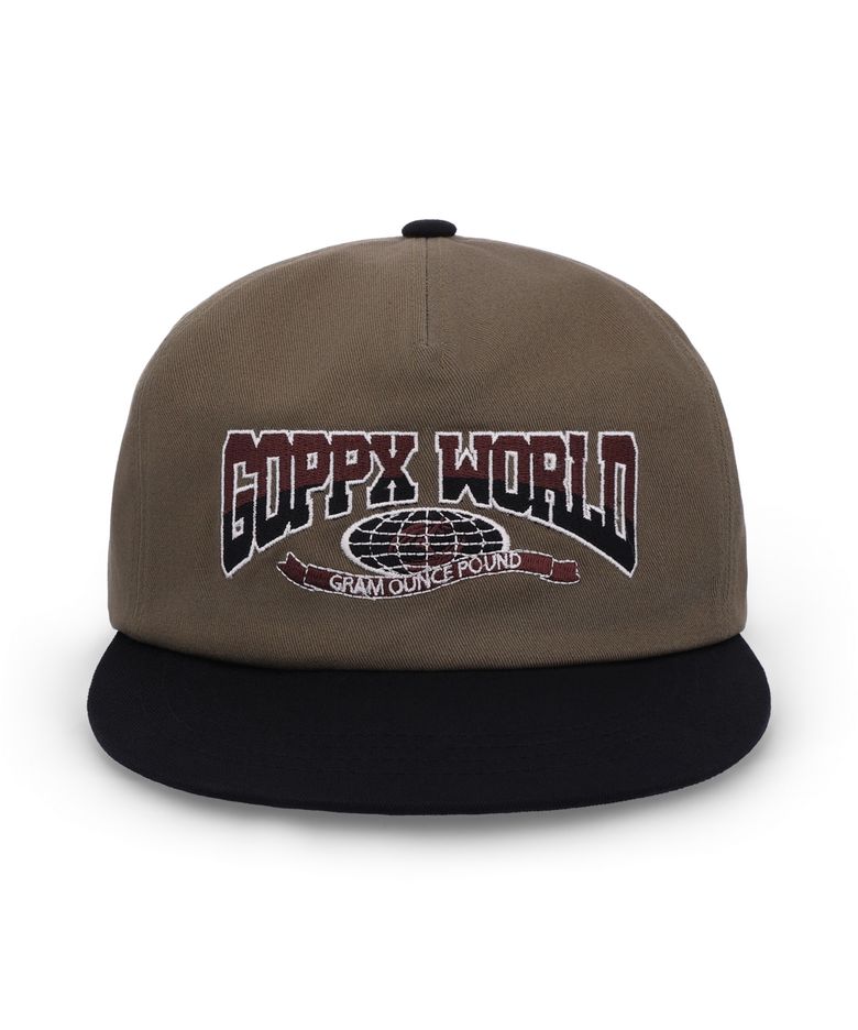 GOPPX World Two Tone 5-Panel Cap Brown