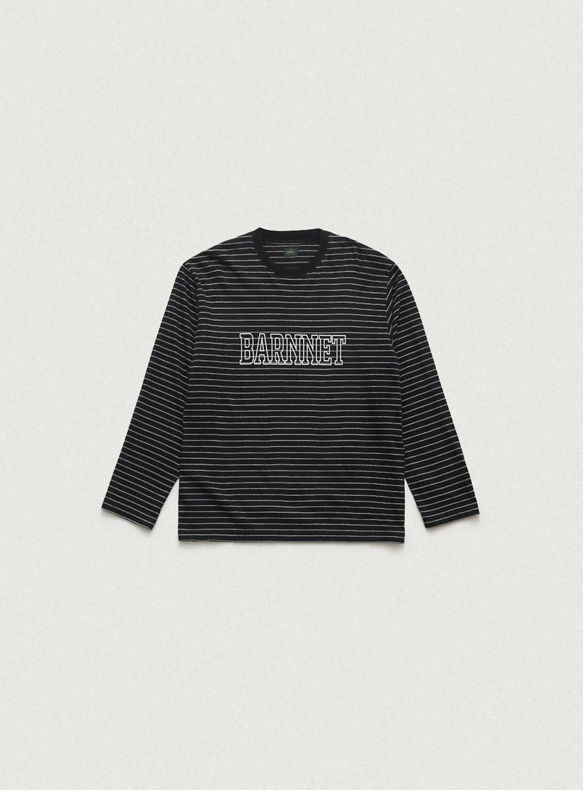 더바넷(THEBARNNET) Barnnet Stripe Overfit T-shirt_Black