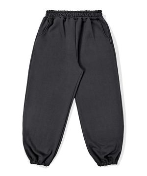 세미 벌룬 조거핏 트레이닝 밴딩 팬츠 (차콜)