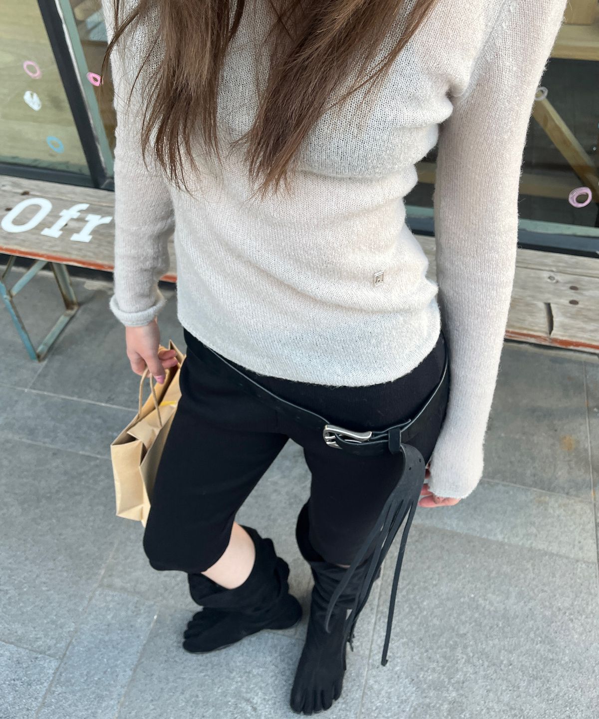 더애틋(THE AÉTUT) Knit Capri Pants_Black