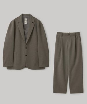 [AW] Habana Single Jacket Set-Up (Khaki brown)