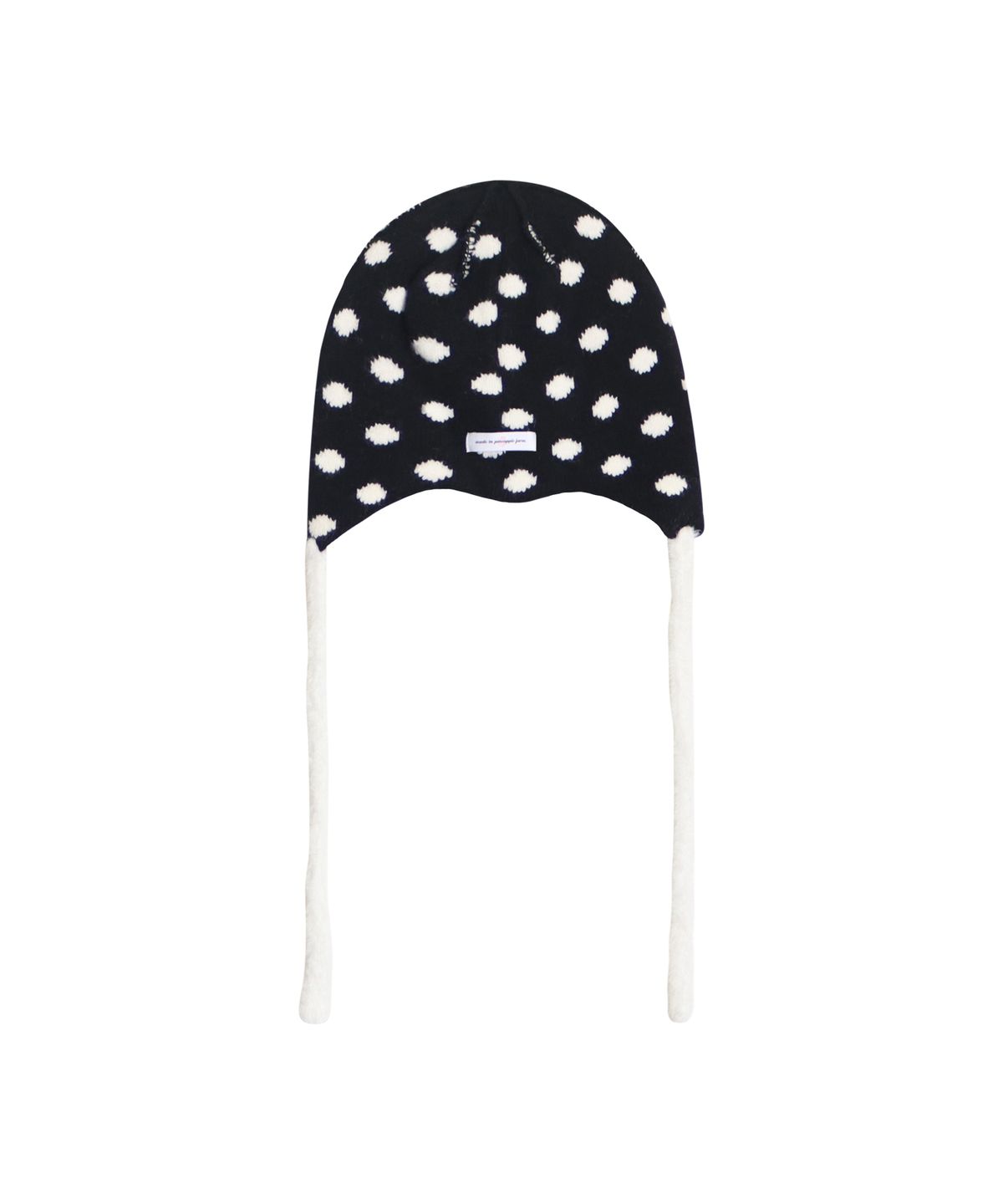 핑크파인애플(PINK PINEAPPLE) SNOW DOT EARFLAP BEANIE_BLACK