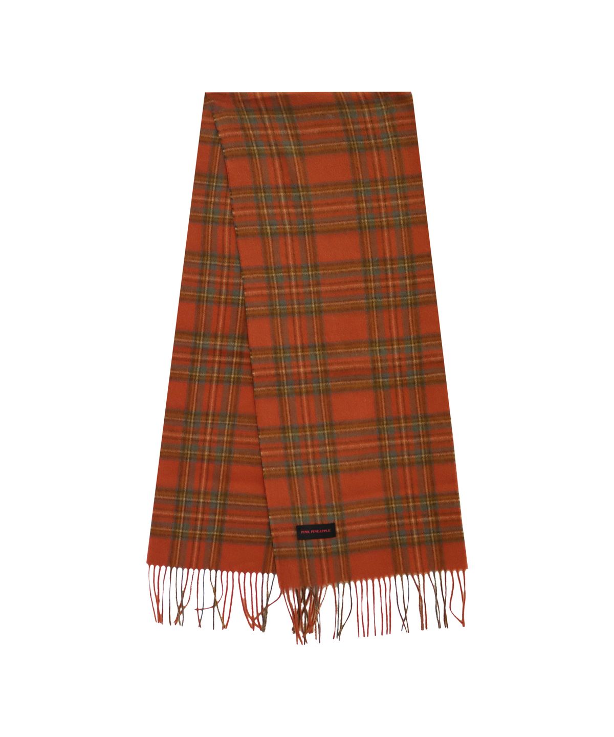 핑크파인애플(PINK PINEAPPLE) RETRO CHECK MUFFLER_RED