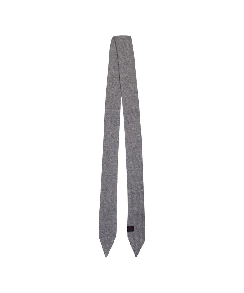 SOFT RIBBON TIE MUFFLER_GREY