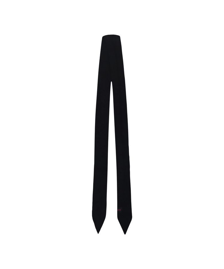 SOFT RIBBON TIE MUFFLER_BLACK