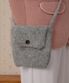 WARMY KNIT CROSS BAG_GREY