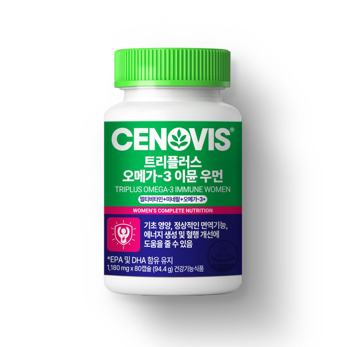 세노비스(CENOVIS) 세노비스 트리플러스 오메가3 이뮨 멀티비타민미네랄 우먼 80캡슐