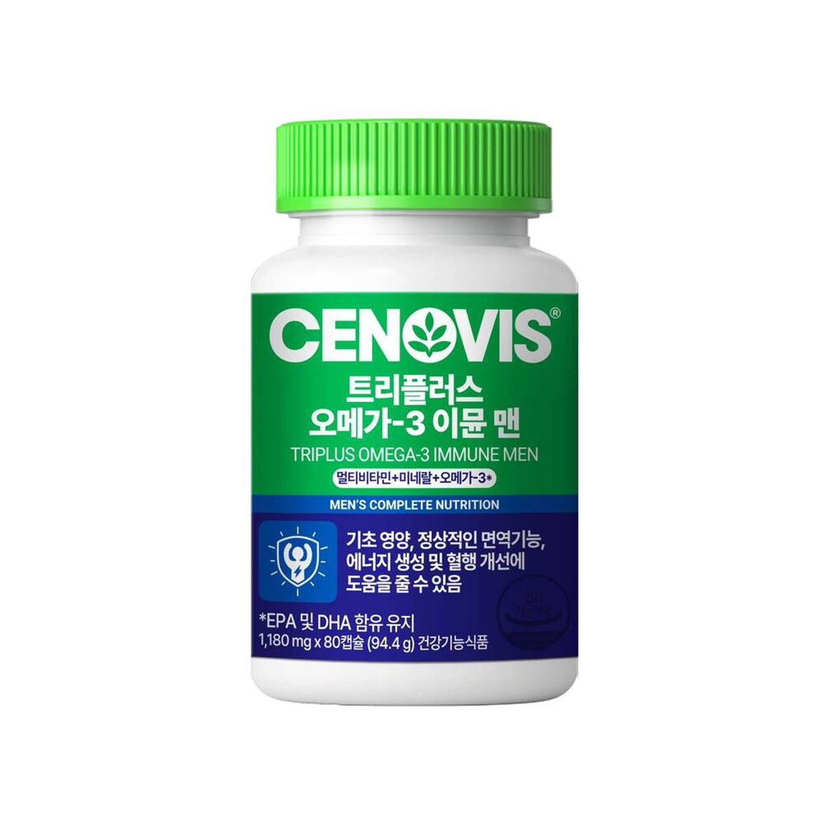 세노비스(CENOVIS) 세노비스 트리플러스 오메가3 이뮨 멀티비타민 미네랄 맨 80캡슐