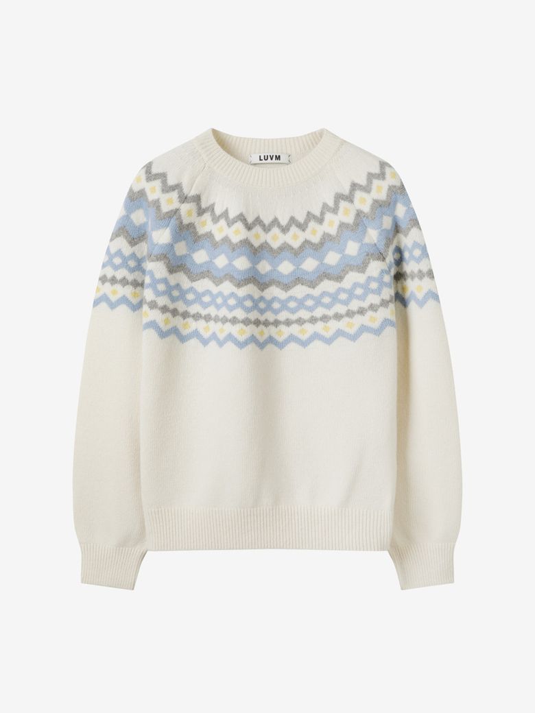NORDIC KNIT PULLOVER_IVORY