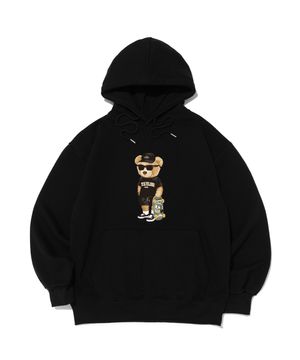 스트릿 베어 그래픽 후드 (블랙)