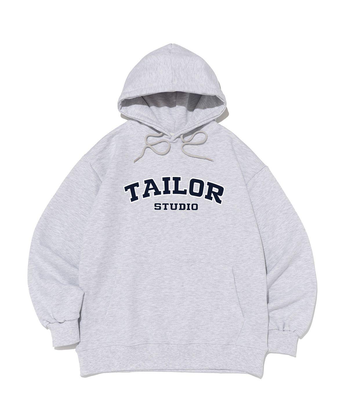 테일러 스튜디오(TAILOR STUDIO) [기모/NO기모] 오리지날 로고 후드 (라이트그레이)