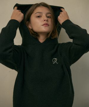 디어 DR 니트 후드 (블랙)