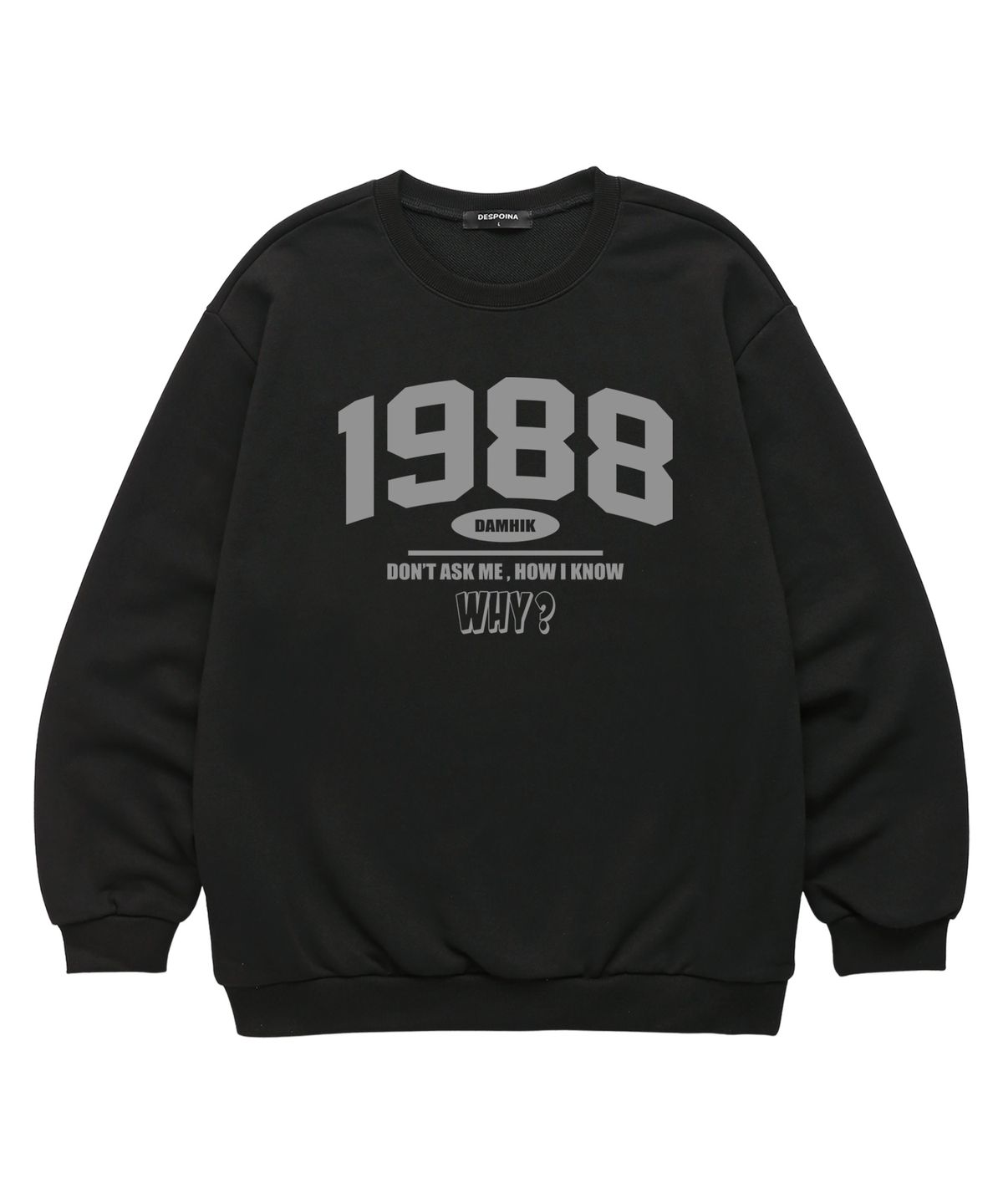 바리게이트(BARIGATE) 1988 WHY  맨투맨 (BLS037) 블랙