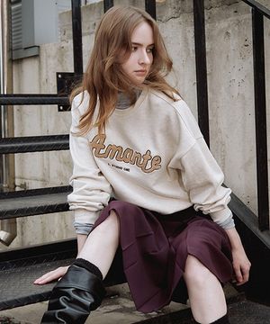 아망 레터링 맨투맨 JWTSPK0100