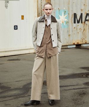 울 와이드 슬랙스 JWSLPK0100