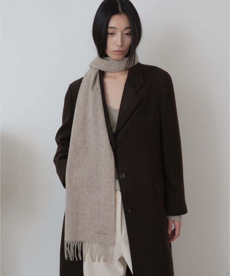 심볼 울 머플러 Beige