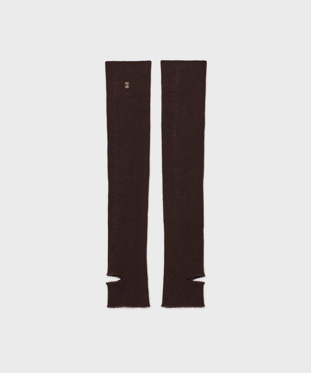 더애틋(THE AÉTUT) Ribbed Cashmere Leg Warmers_Brown