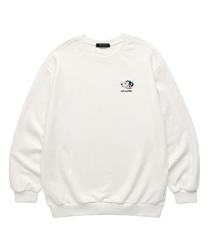 Dalmatian 맨투맨 (SLS036) 화이트