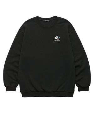 Dalmatian 맨투맨 (SLS036) 블랙