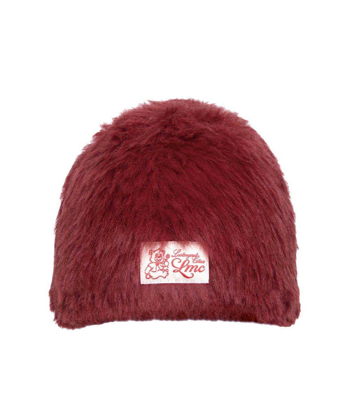 엘엠씨(LMC) HAIRY UNCUFFED BEANIE burgundy