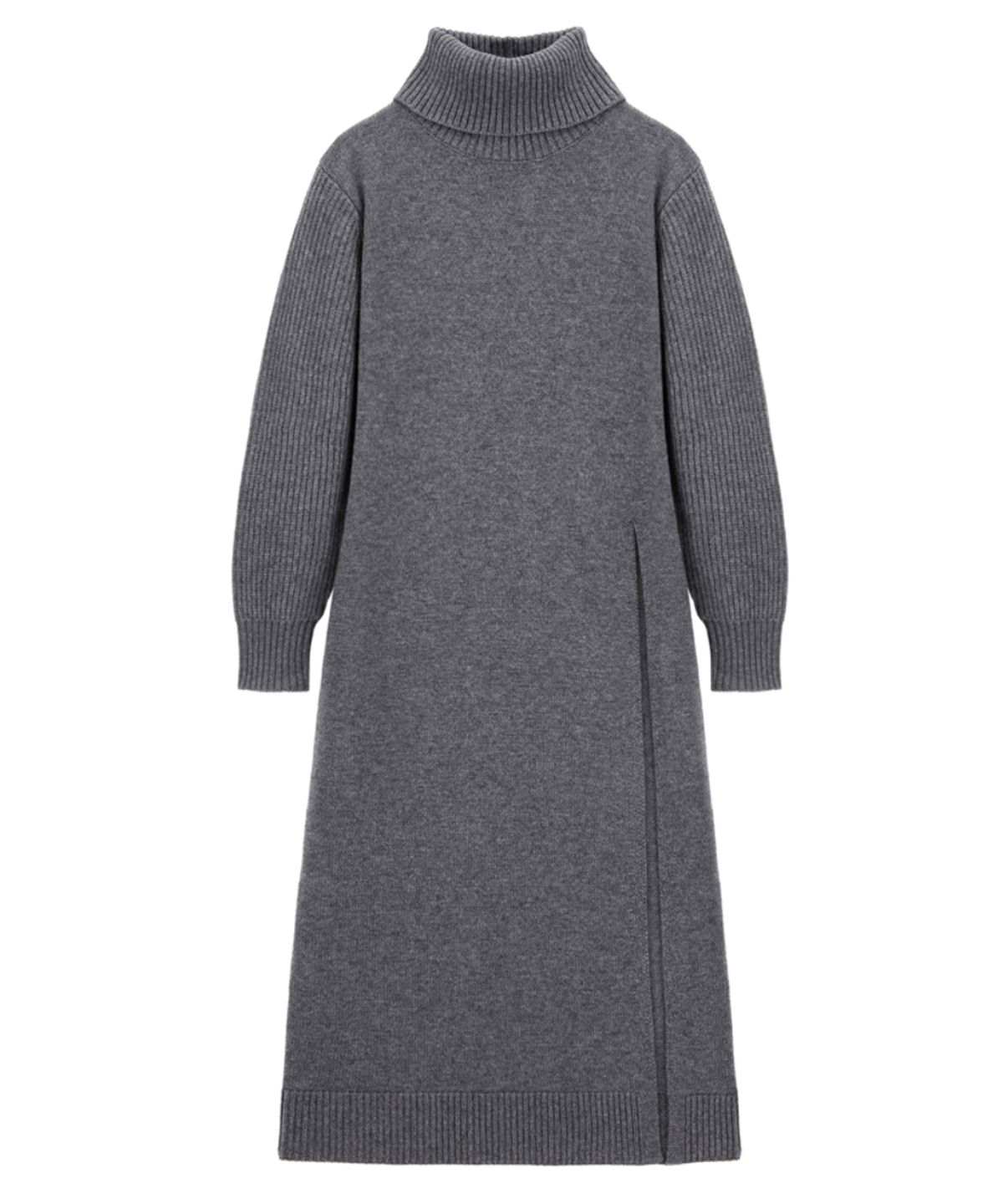바니스뉴욕(BARNEYS NEWYORK) FW 앨리엇 울블렌드 슬릿 드레스 차콜