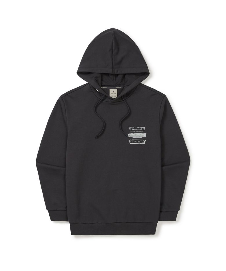 플로킹 로고 그래픽 후드 티셔츠 (S25FMFHD62) Dark Charcoal