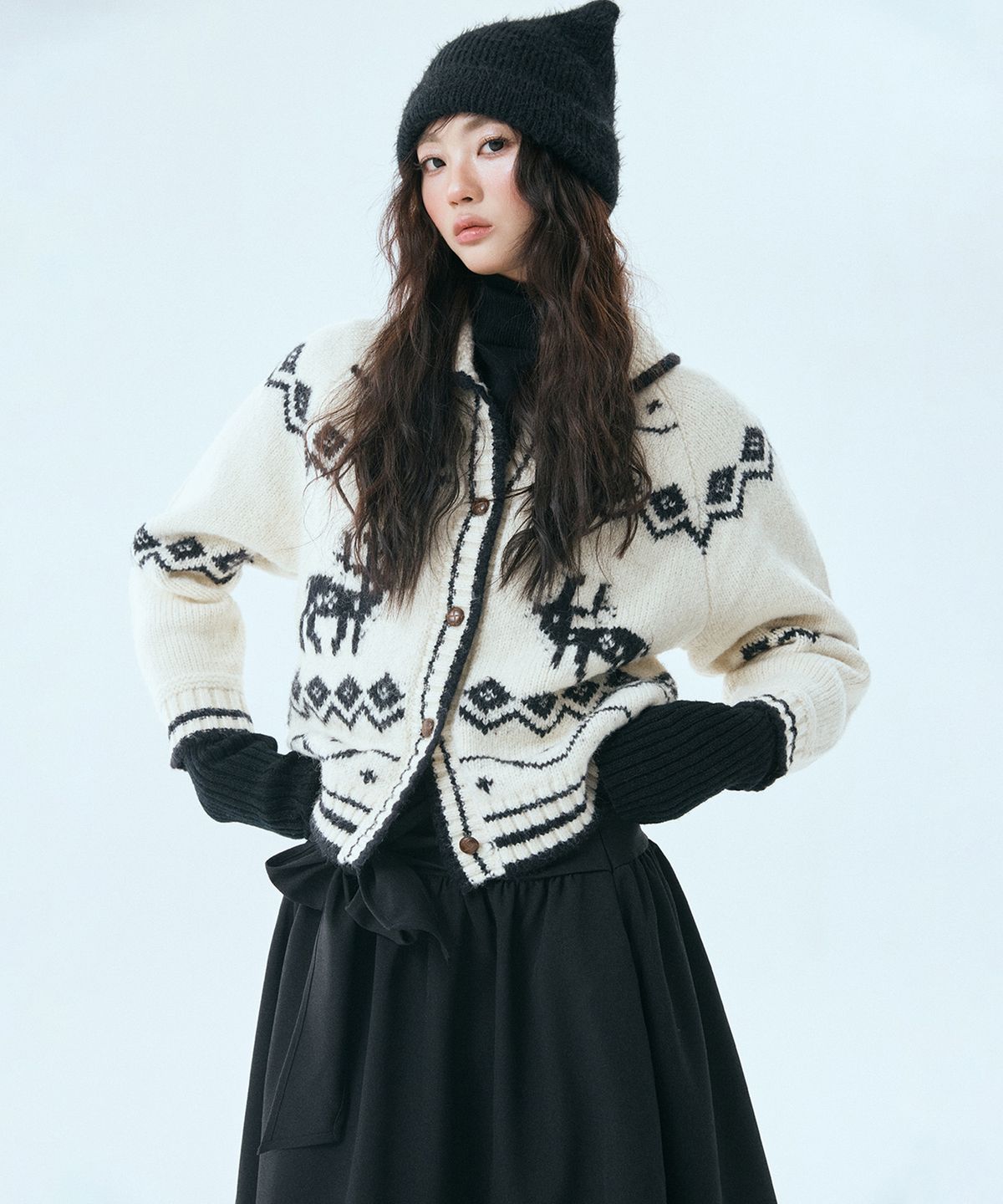 미쏘(MIXXO) 코위찬 아우터 가디건_MIWCKG112T