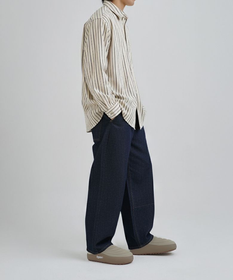 [UNISEX] 몰리스 퍼안감 퀼팅 패딩 슬리퍼