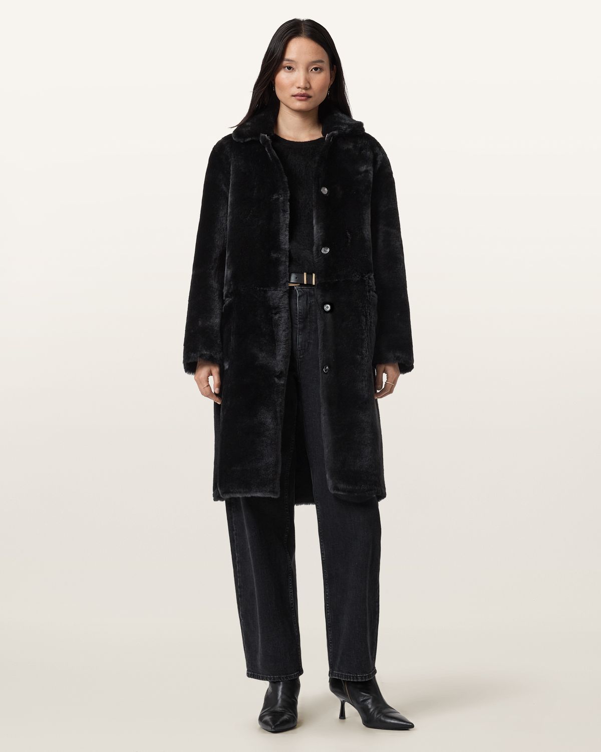 올세인츠(ALLSAINTS) 세라 시어링 코트 W119LB-5