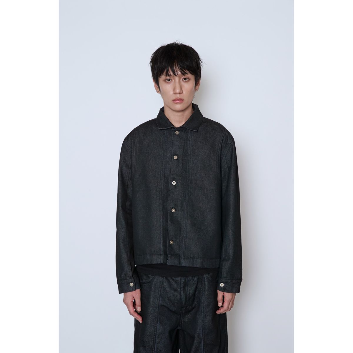 노이네타(NOITNETTA) 코티드 데님 자켓