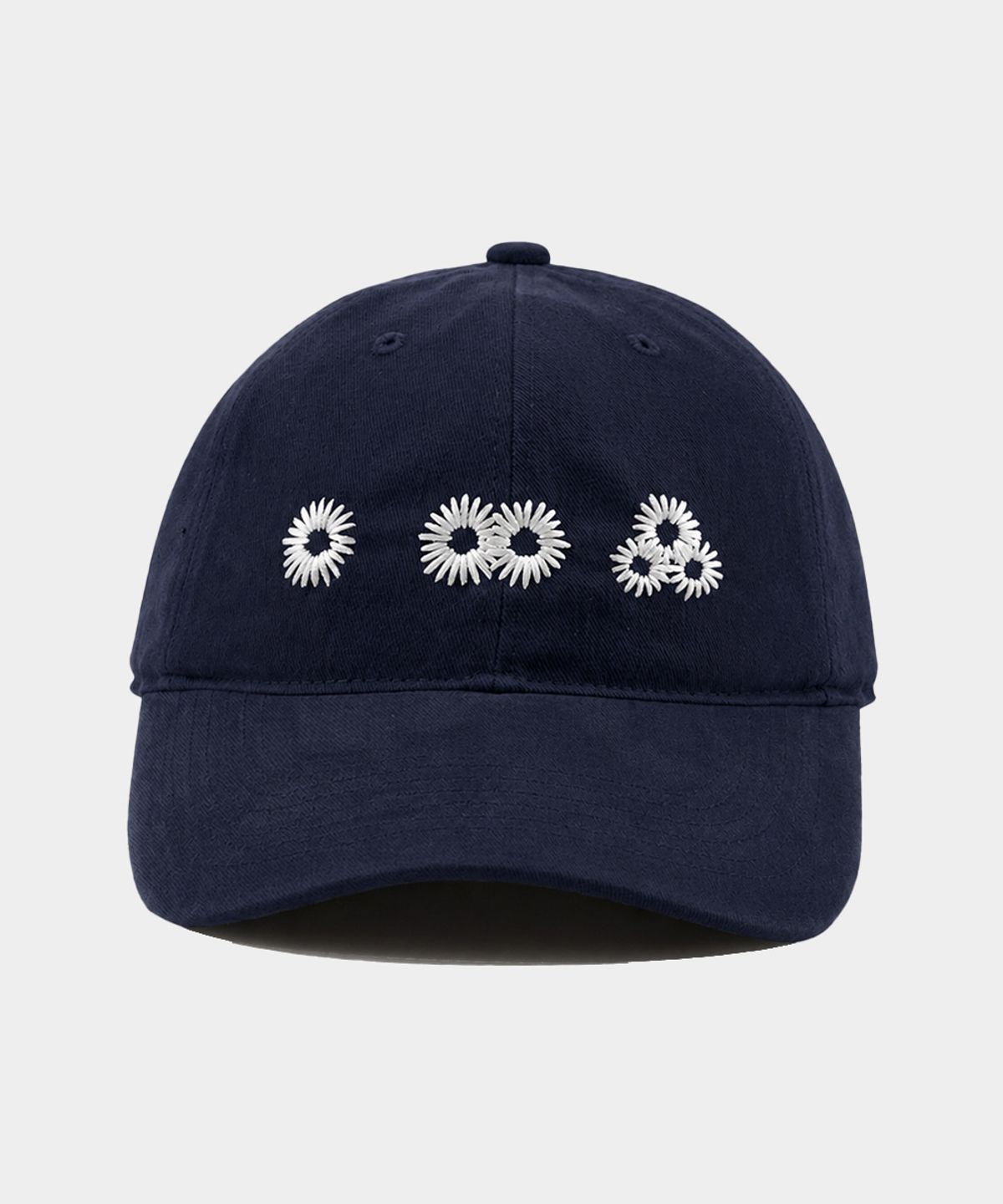 마이딥블루메모리즈(MY DEEP BLUE MEMORIES) Newvy Logo Peach Ball Cap (NAVY)