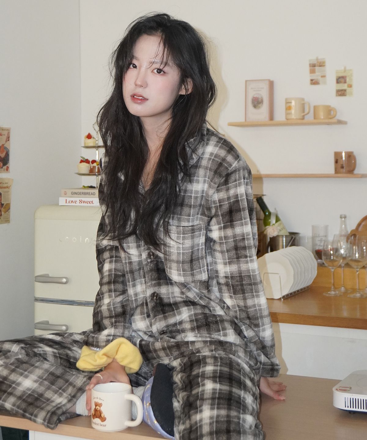댑(DAB) 윈터체크인 수면 잠옷세트 공용
