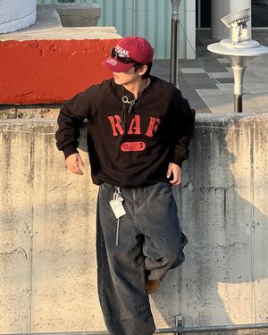 R.A.F Henley Neck BLACK