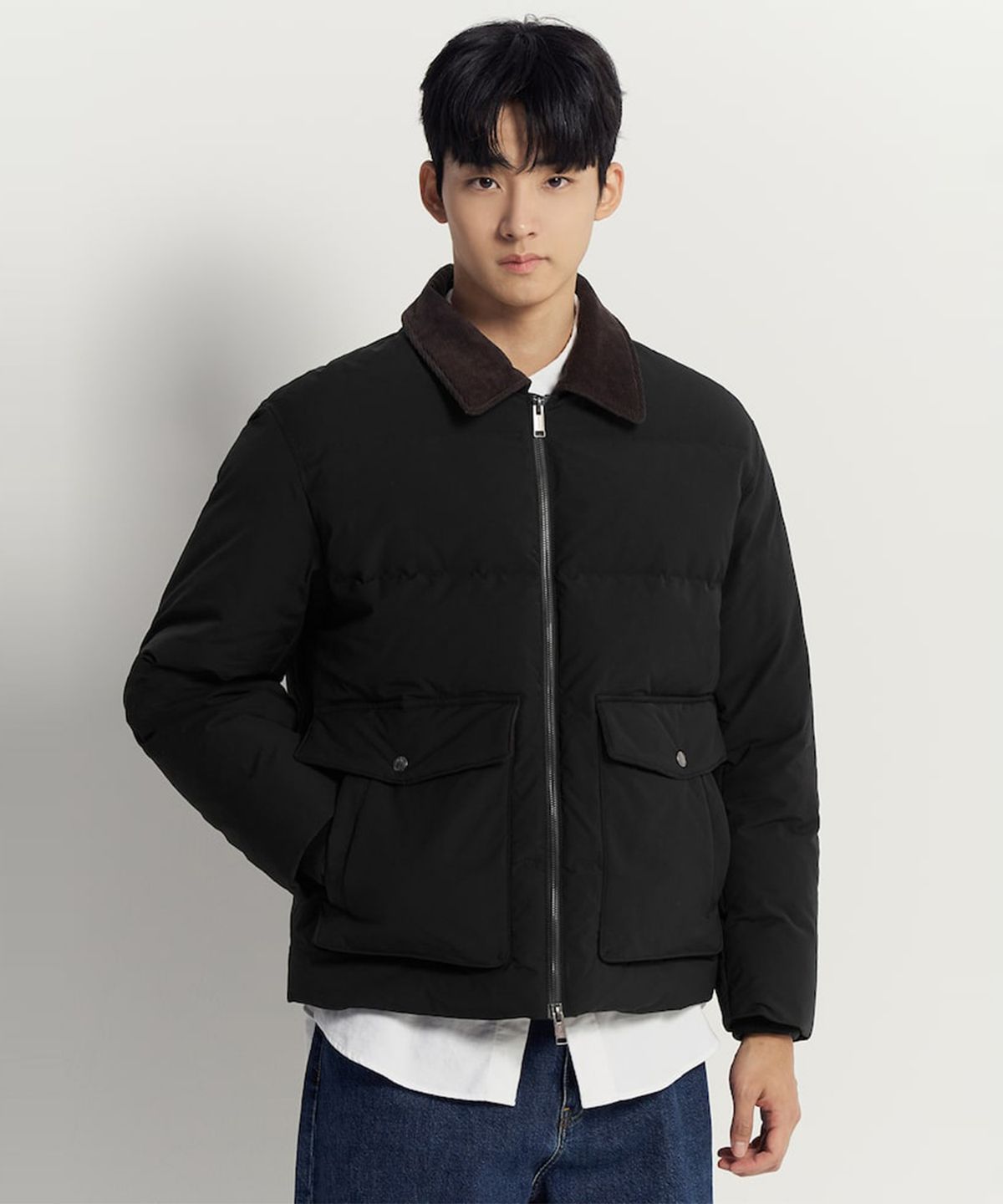 빈폴 멘(BEANPOLE MEN) 헌팅 다운 재킷  블랙